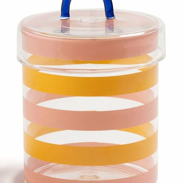 &k amsterdam recipient cu capac Jar Stripy