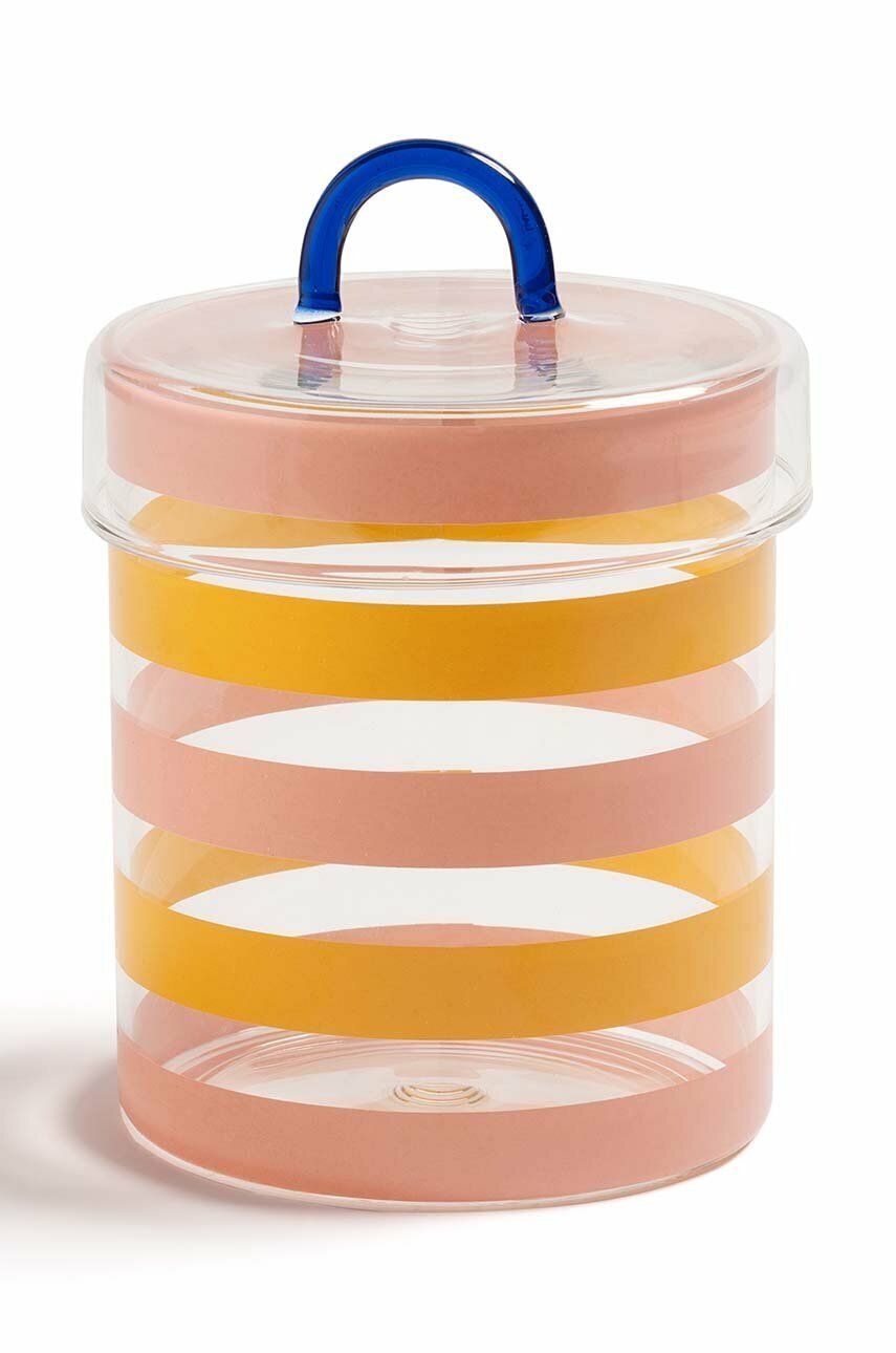 &k amsterdam recipient cu capac Jar Stripy