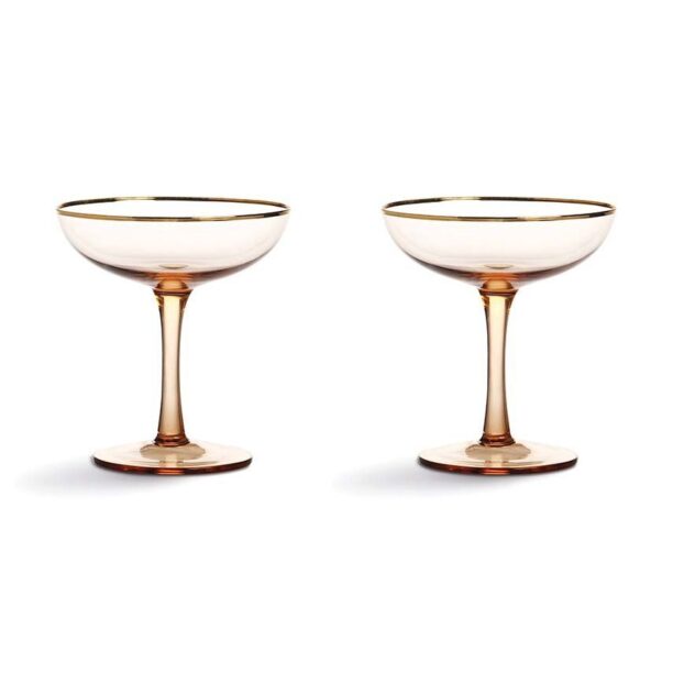 &k amsterdam set de pahare de șampanie Coupe Champagne (2-pack)