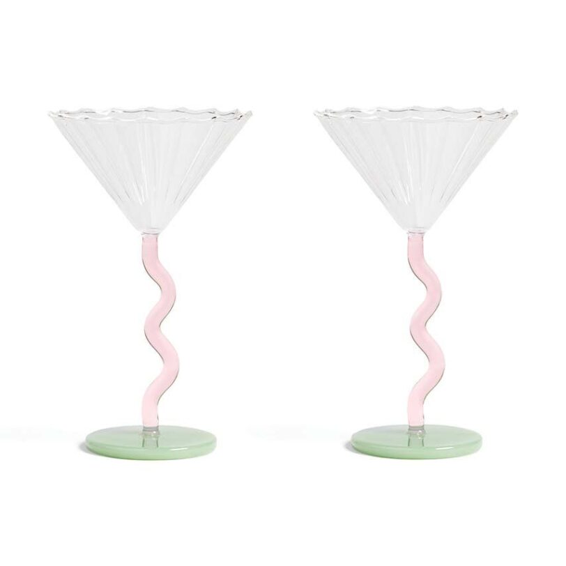 &k amsterdam set de pahare de vin Coupe Curve Set 2-pack