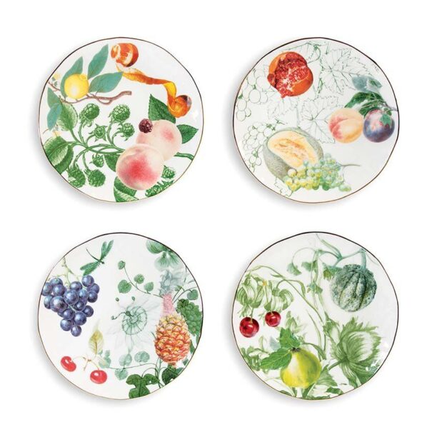 &k amsterdam un set de farfurii Plate Fruit 4-pack