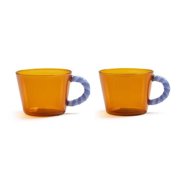 &k amsterdam un set de pahare Duet Amber 2-pack