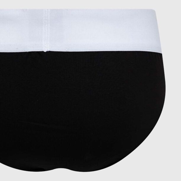 kust. slip din bumbac 3-pack culoarea negru preţ