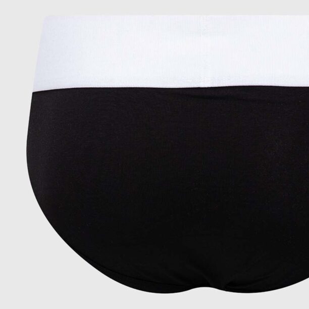 kust. slip din bumbac 3-pack culoarea negru preţ