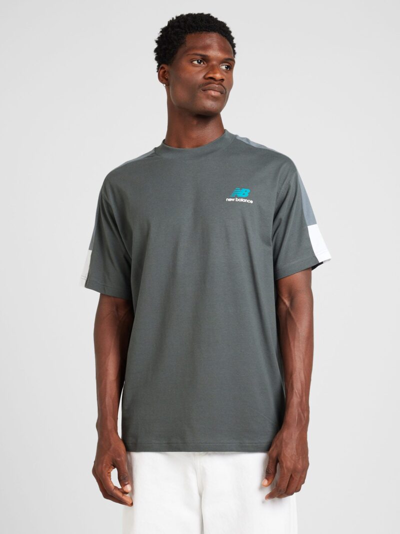 new balance Tricou 'Classics'  gri / gri deschis / alb preţ