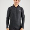 new balance Tricou funcțional 'Space Dye'  gri deschis / negru amestecat