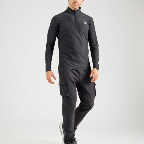 Cumpăra new balance Tricou funcțional 'Space Dye'  gri deschis / negru amestecat