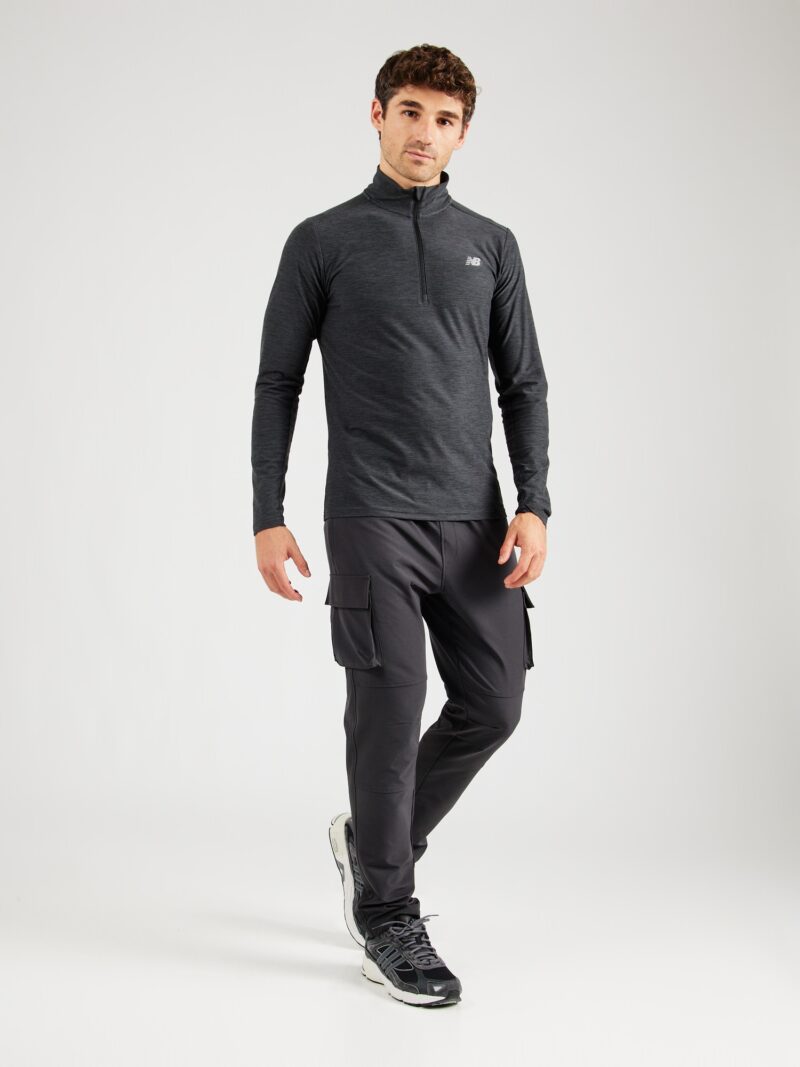 Cumpăra new balance Tricou funcțional 'Space Dye'  gri deschis / negru amestecat