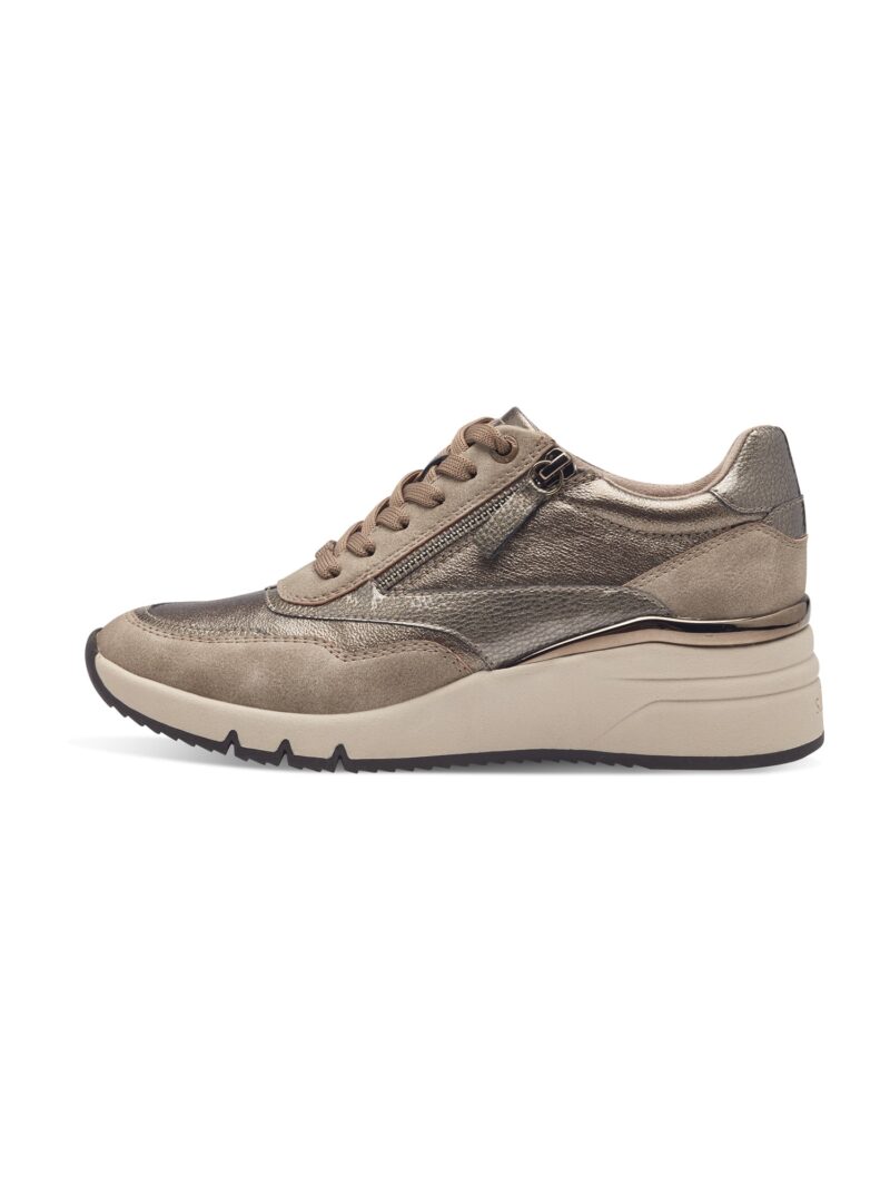 s.Oliver Sneaker low  ciocolatiu / brocart