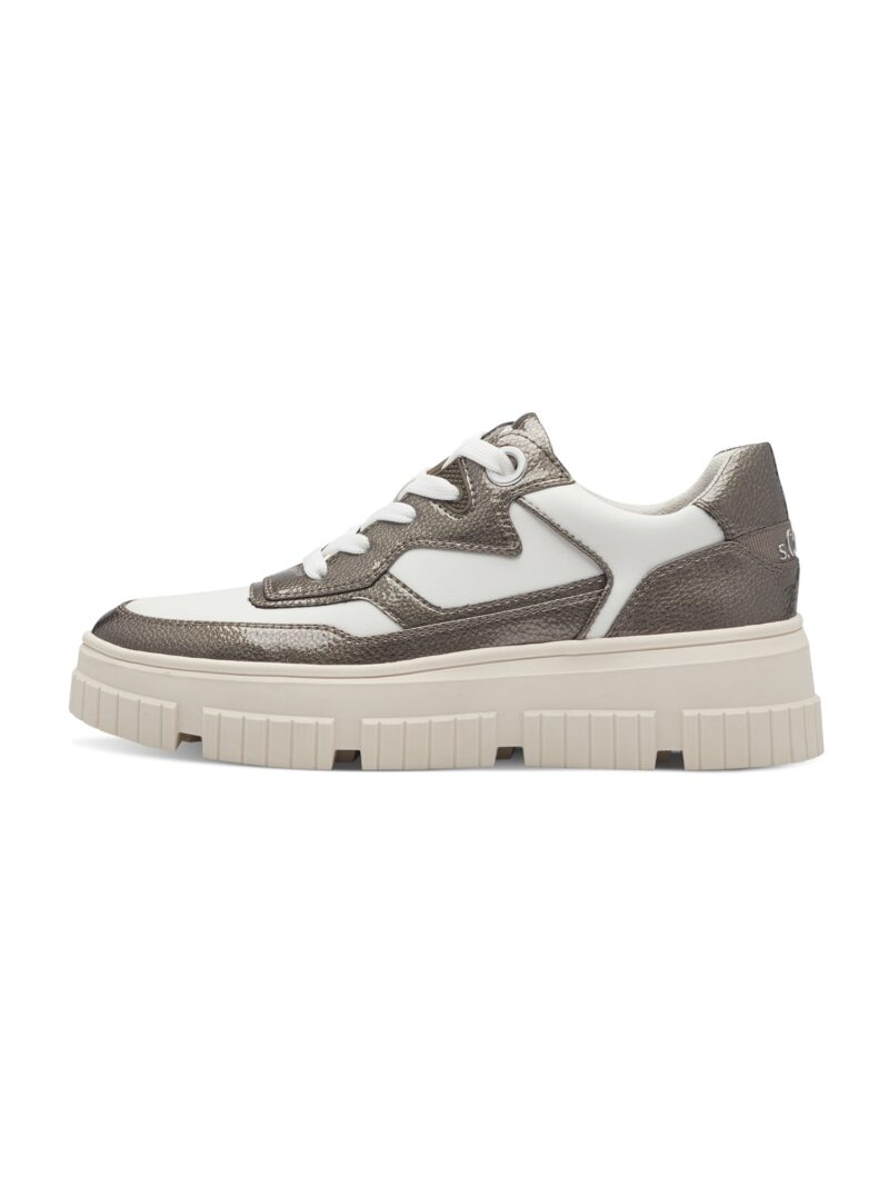 s.Oliver Sneaker low  gri închis / alb