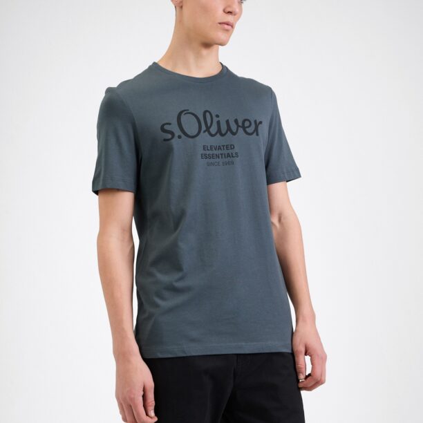 s.Oliver Tricou  cyan / negru