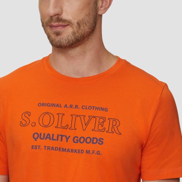 s.Oliver Tricou  albastru / portocaliu preţ