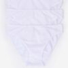 women'secret chiloti 3-pack culoarea alb