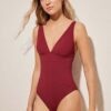 women'secret costum de baie dintr-o bucată PERFECT FIT 1 culoarea rosu