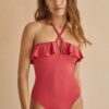 women'secret costum de baie dintr-o bucată PERFECT FIT 1 culoarea roz