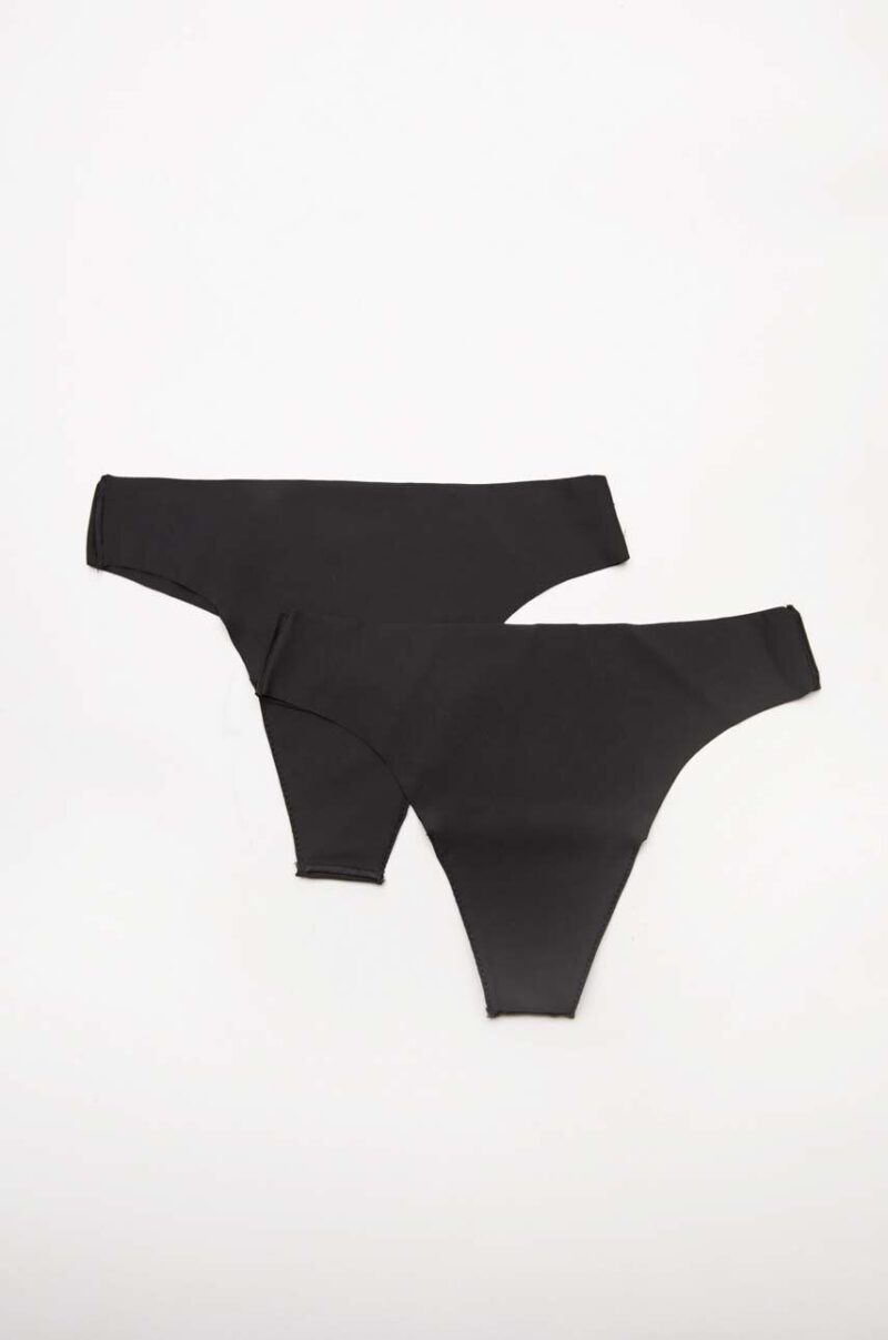 women'secret tanga 2-pack culoarea negru