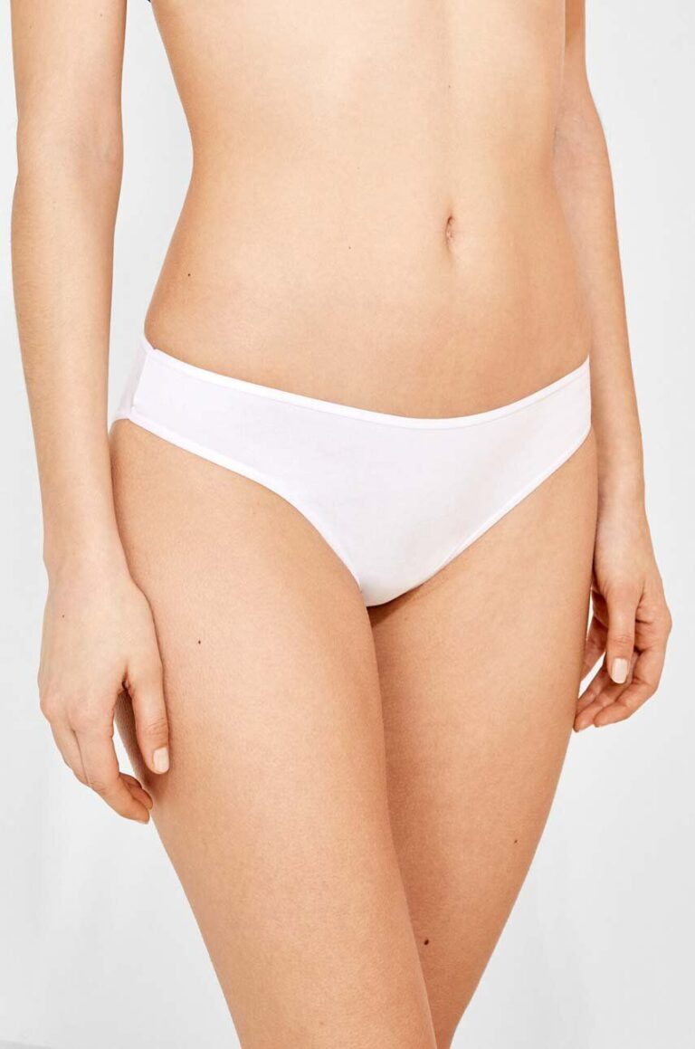 women'secret tanga 3-pack culoarea alb preţ