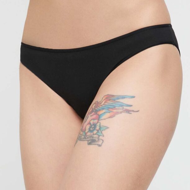 women'secret tanga 3-pack culoarea negru