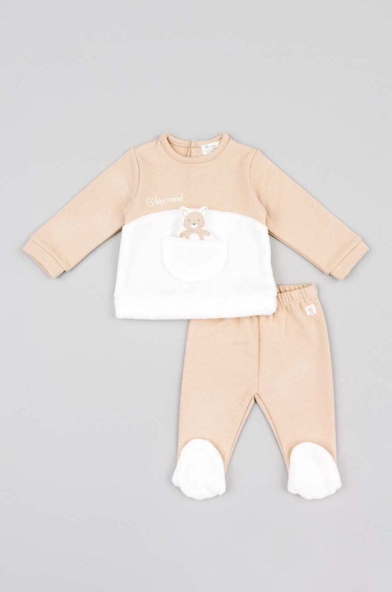 zippy compleu bebe culoarea bej