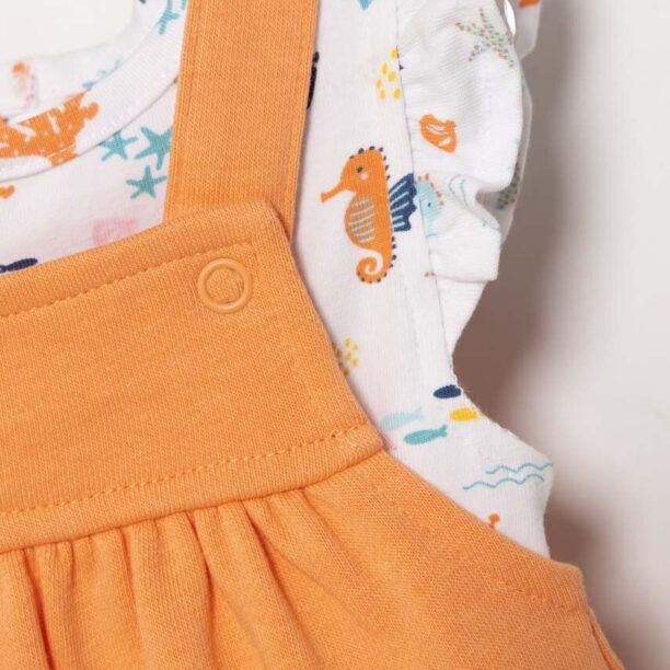 zippy compleu bebe culoarea portocaliu preţ