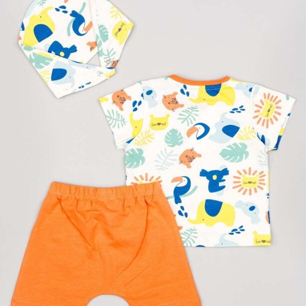 zippy compleu bebe culoarea portocaliu preţ