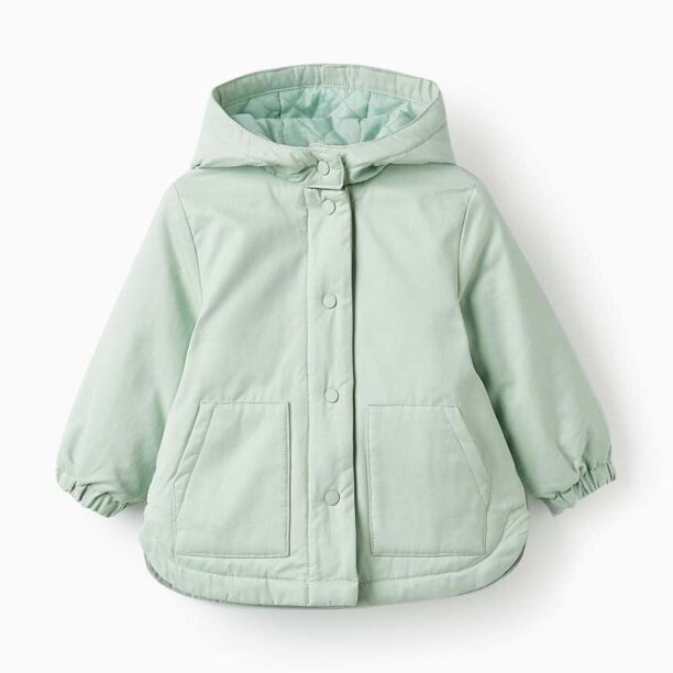 zippy geaca bebe culoarea verde