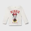 zippy longsleeve din bumbac pentru bebeluși x Disney culoarea alb