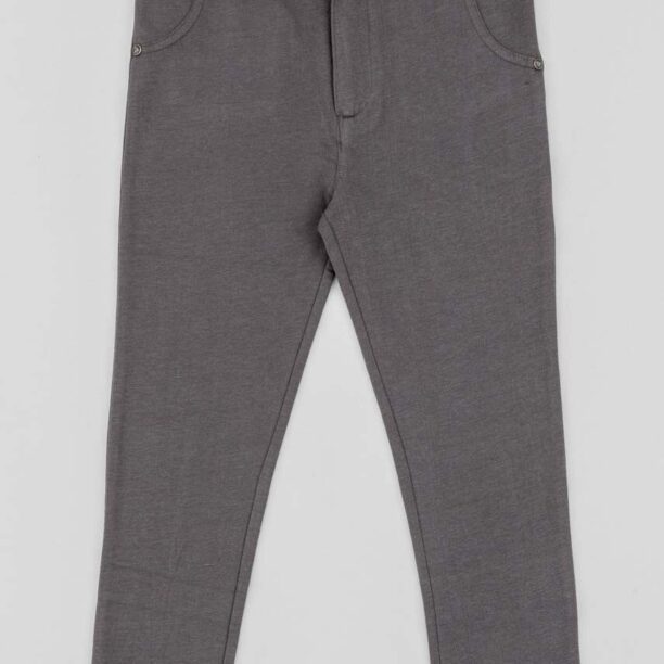 zippy pantaloni copii culoarea gri