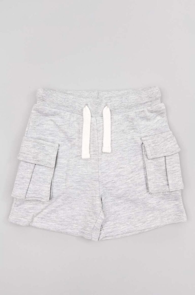 zippy pantaloni scurti bebe culoarea gri