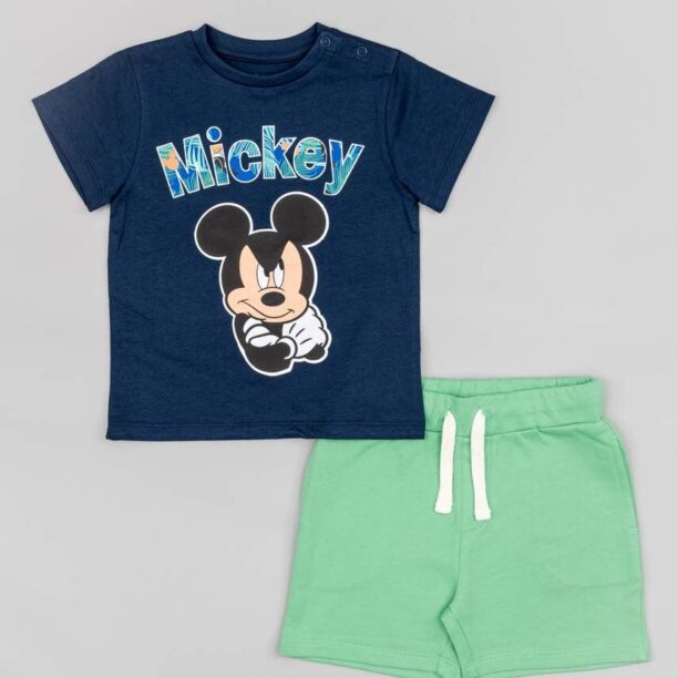 zippy set de bumbac pentru copii x Disney culoarea albastru marin