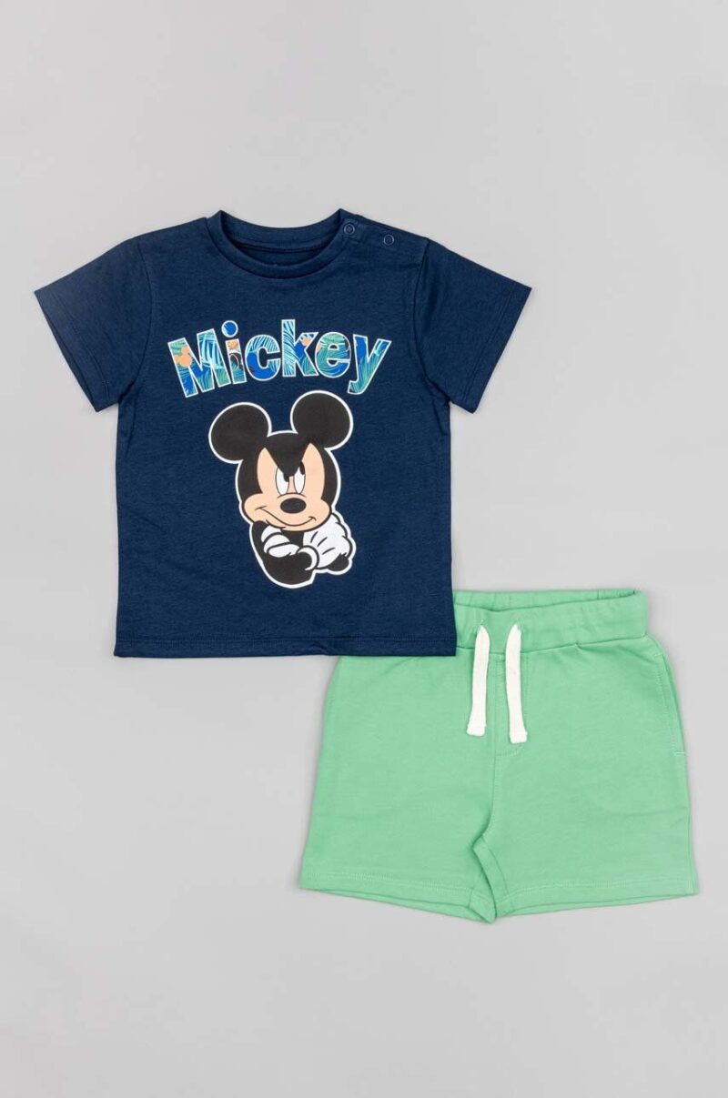 zippy set de bumbac pentru copii x Disney culoarea albastru marin