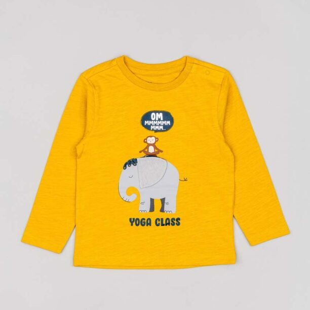 zippy tricou de bumbac pentru copii culoarea portocaliu