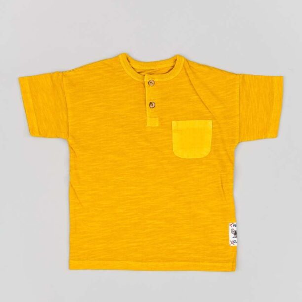 zippy tricou de bumbac pentru copii culoarea portocaliu