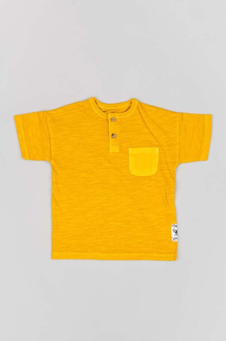 zippy tricou de bumbac pentru copii culoarea portocaliu