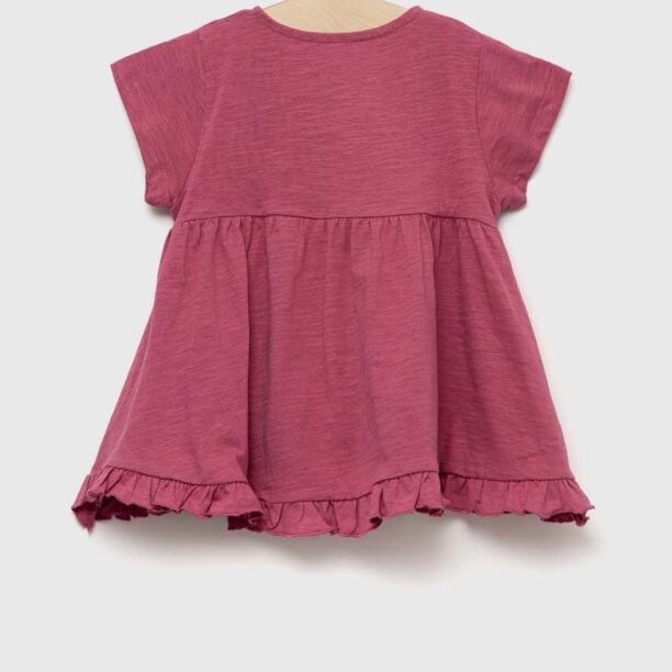 zippy tricou de bumbac pentru copii culoarea violet