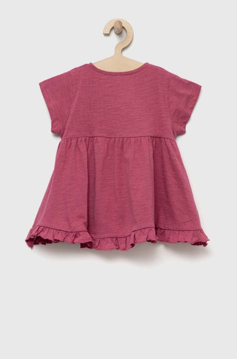 zippy tricou de bumbac pentru copii culoarea violet