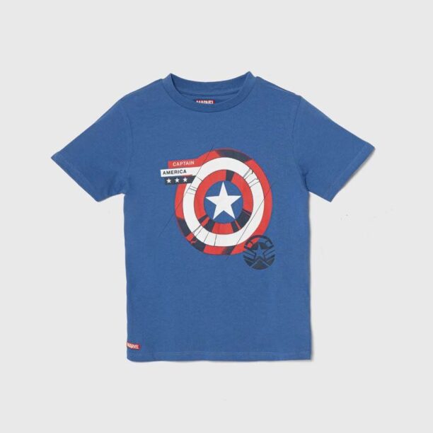 zippy tricou de bumbac pentru copii x Marvel cu imprimeu