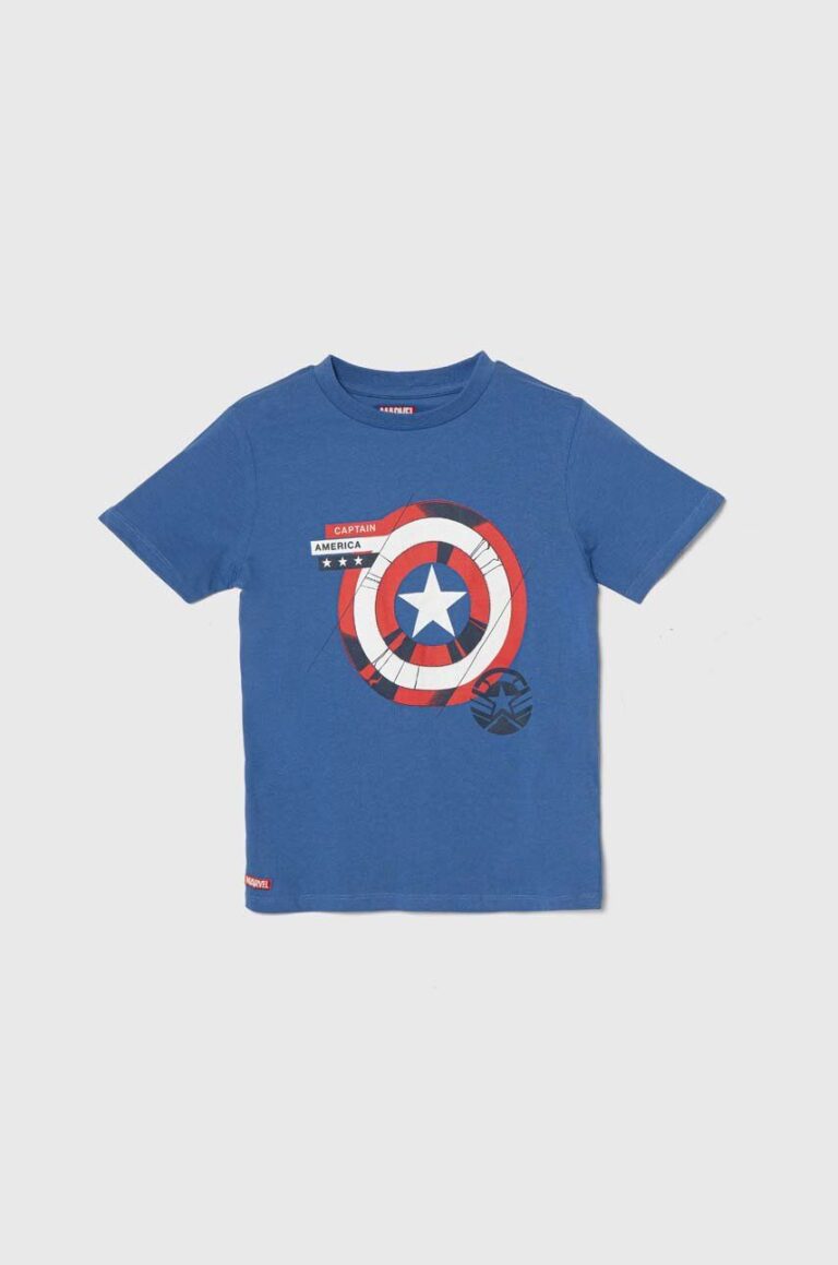 zippy tricou de bumbac pentru copii x Marvel cu imprimeu