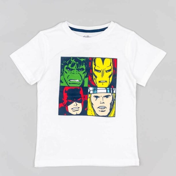 zippy tricou de bumbac pentru copii x Marvel culoarea albastru marin