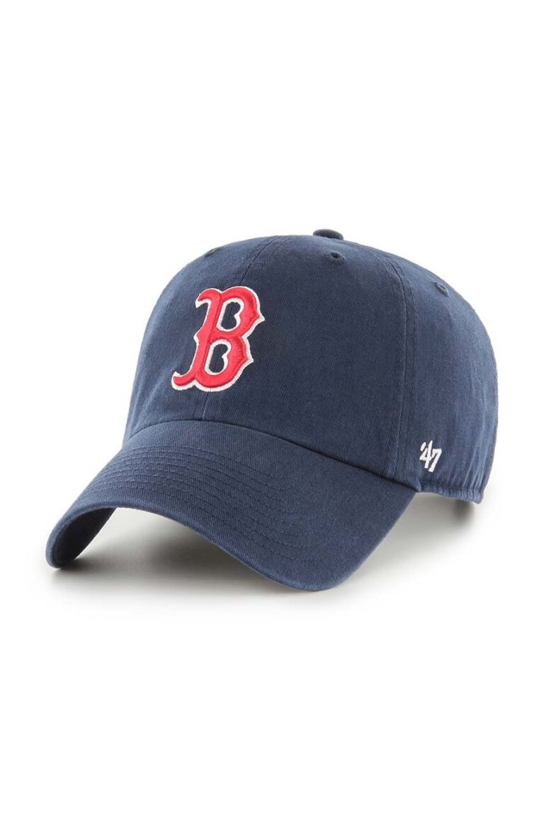 47 brand sapca MLB Boston Red Sox culoarea albastru marin