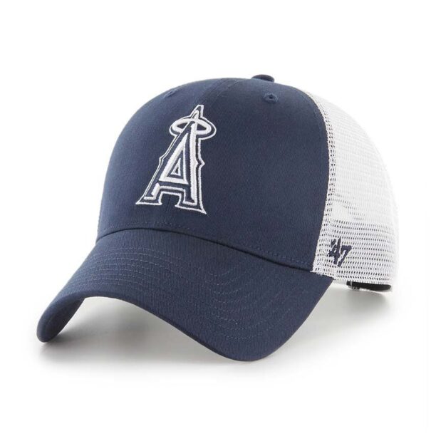 47 brand sapca MLB LA Angels culoarea albastru marin