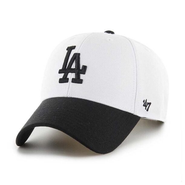 47 brand sapca MLB Los Angeles Dodgers culoarea alb