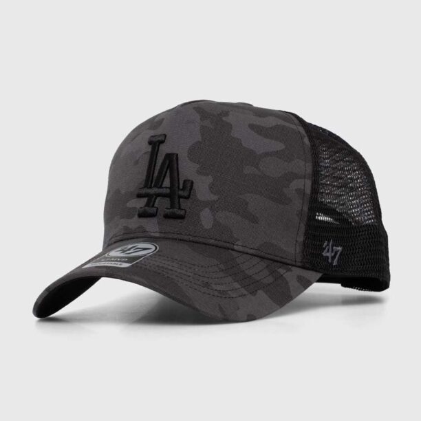 47 brand sapca MLB Los Angeles Dodgers culoarea gri