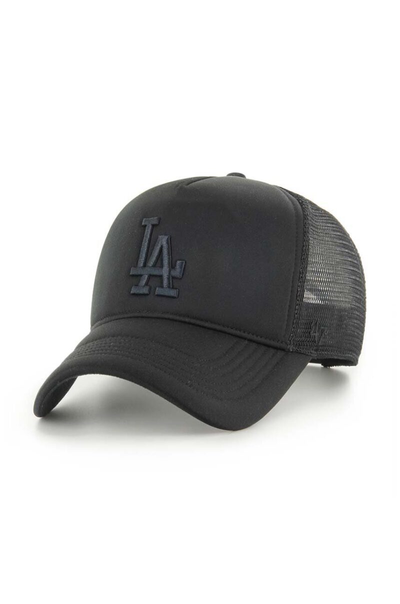 47 brand sapca MLB Los Angeles Dodgers culoarea negru