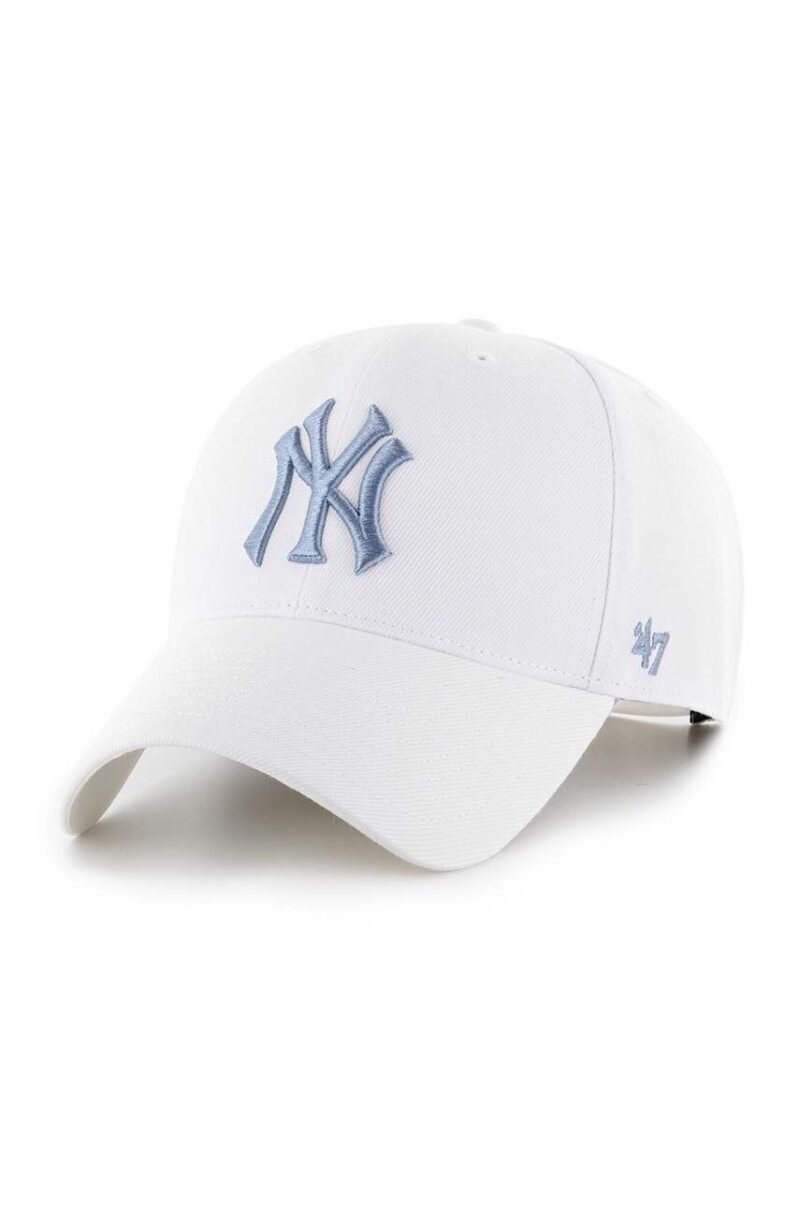 47 brand sapca MLB New York Yankees culoarea alb