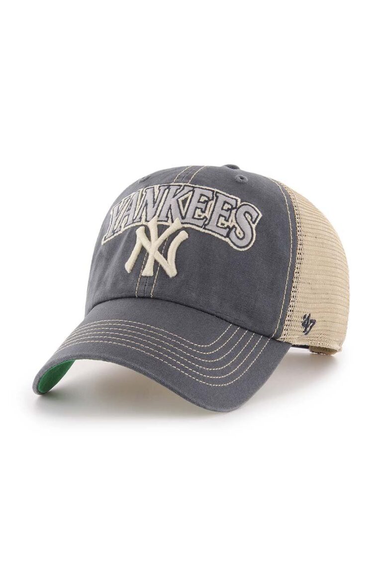 47 brand sapca MLB New York Yankees culoarea albastru marin