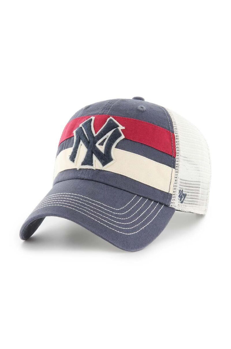 47 brand sapca MLB New York Yankees culoarea albastru marin