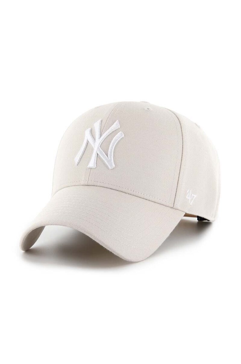 47 brand sapca MLB New York Yankees culoarea bej