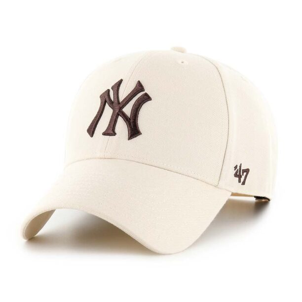 47 brand sapca MLB New York Yankees culoarea bej