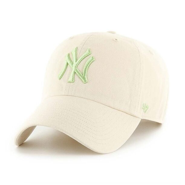 47 brand sapca MLB New York Yankees culoarea bej